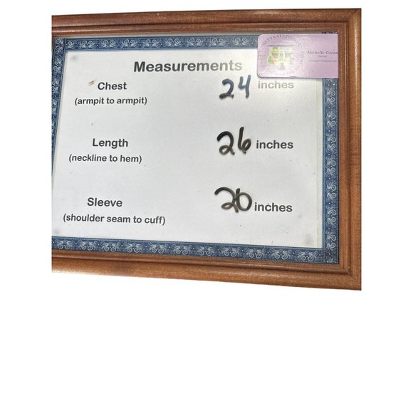 Kut From the Kloth sz XL orange block print tie hemline 3/4 sleeve semisheer top - Picture 7 of 7